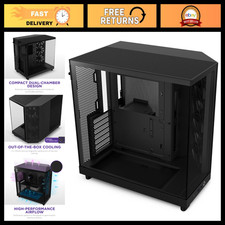 Compact Dual-Chamber Mid-Tower Case | Panoramic Glass | High Airflow | 3 x 120mm picture