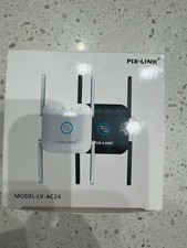 PIX-LINK LV-AC24 AC1200 Dual Band WiFi Range Extender Repeater 2.4G/5G NEW picture