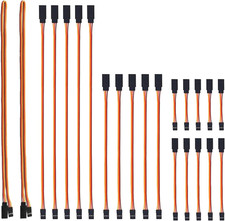 22Pcs 3Pin Servo Extension Cable Cord Male to Female Wire Connectors 5 Types for picture