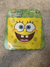 NEW SpongeBob SquarePants Yellow Computer Mouse Pad Nickelodeon VTG  2002 RARE picture