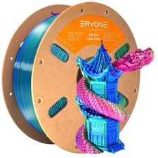 ERYONE Silk Tri Color PLA Filament 3D Printer 1.75mm +/- 0.03mm, Multicolor Fila picture