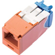 PANDUIT Cat6A Modular Jack Orange CJ6X88TGOR picture
