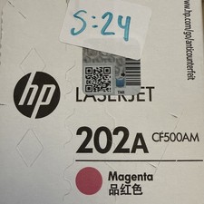 HP 202A Magenta Genuine HP LaserJet Toner Cartridge CF500AM - NEW Sealed picture