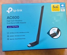 TP-LINK Archer T2U Plus AC600 Dual-Band USB 2.0 Wi-Fi Adapter High Gain picture