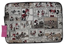 Disney Kate Spade Laptop Case Minnie Mickey Mouse Comic Strip Zippered Tote New picture