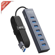 Ultimate 6Ft USB 3.0 Hub - 7 Ports, Aluminum Design for Maximum Connectivity picture