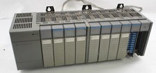 Allen-Bradley SLC 500 1746-P3 10-Slot Rack w/ 4x 1746-OV16 4x 1746-IB16 picture
