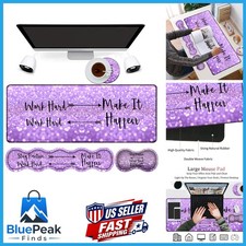 RVHOEZZM RVH-R16-Mouse 15 Gaming Mouse Pad Set Purple Wrist Rest picture