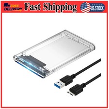 SABRENT 2.5in SATA to USB 3.0 Clear SSD/HDD Enclosure (EC-OCUB) picture