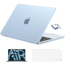 Matte Case for MacBook 13 inch M5//M3/M2 2026-2022, Sky Blue picture