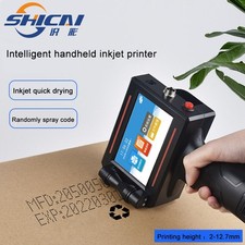 Chipless handheld inkjet printer prints date, text, image barcode QR code number picture