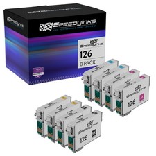 SPEEDYINKS 8PK Replacement for Epson 126 T126 High Yield Ink Cartridge Bulk Set picture