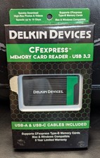 Delkin Devices USB 3.2 CFexpress Type B Card and SD UHS-II Memory Card Reader picture