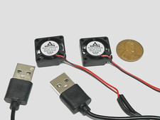 2 Pieces USB 2006 micro Small 5V DC Cooling Fan 20mm 6mm 2Pin Mini axial 2cm E36 picture