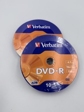 2 - Verbatim 4.7 GB 16x Speed DVD-R Blank Media Discs - 10 Pack (20 Discs Total) picture