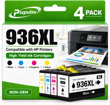 936E 936XL Ink Cartridge (4-Pack) for HP OfficeJet 9120 9135e 9120e 9110 9730e picture