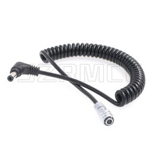 BMPCC 4K 6K Coiled Power Cable DC5.5x2.5 To Weipu SF610 2 Pin Female 12V Right picture