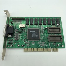 TRIDENT TGUI 9440 1MB  PCI VGA DOS RETRO GAMING VIDEO CARD Exp to 2mb Vintage picture