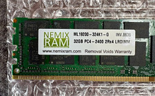 NEMIX RAM 32GB PC4-2400 DDR4 288-Pin LRDIMM Registered Server ML19200-324K1-G picture