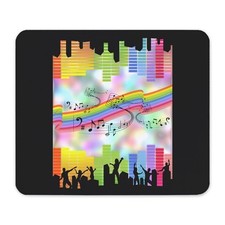 CafePress Colorful Musical Theme Mousepad  (1521755686) picture