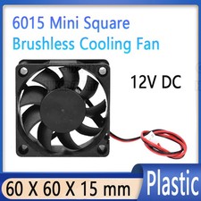 6015 Fan 6cm 60 mm X 60 mm X 15 mm Mini Square Brushless Cooling Fan 12V DC picture