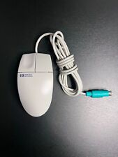 Vintage Genuine HP Gray PS/2 Trackball Mouse 2 Button Wired - Works picture
