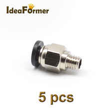 5Pcs 3D Printer Pneumatic Fittings PC4-M6 Bore 4Mm for 4Mm PTFE Tube Connector C picture
