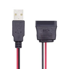 xiwai Single USB 2.0 to SATA Converter Adapter Cord 15Pin DC 5V Power Supply ... picture