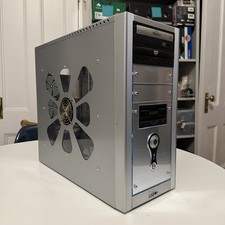 Vintage Early 2000s ATX Gaming PC Case Acrylic Side Panel Working Case Light picture