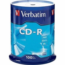 Verbatim 94554 CD Recordable Media - CD-R - 52x - 700 MB - 100 /  94554 picture