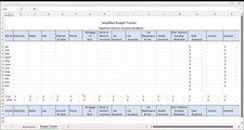 Simplified Budget Tracker Excel Spreadsheets, Template for PC or Android picture