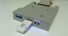 Amiga Gotek USB Floppy Emulator.   OLED Display.     Blue LED (White) picture