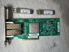 CISCO N2XX-AQPCI05, QLOGIC QLE2562-CSC 2-PORT FIBER CHANNEL CARD W/ 2 8GB SFP picture