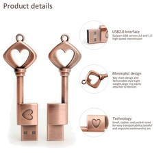 Love Heart Key Shaped USB Flash Drive 32GB picture