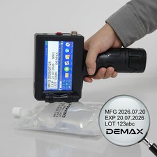 Handheld Inkjet Printer Rechargeable Batch Code Expiry Carton Box Metal Sale New picture