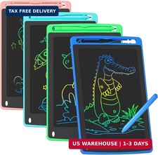 4 Pack LCD Writing Tablet for Kids, 8.5 Inch Colorful Doodle Board Drawing Table picture
