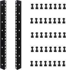 8U Rack Rails with M6 Rack Mount Screws and Cage Nuts Set for DIY Server and Net picture