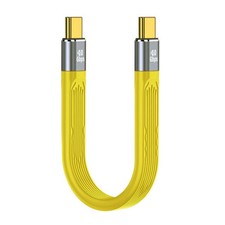Type-C USB-C Male to Male USB4 40Gbps 100W 8K Flat Slim FPC Data Cable 13cm picture