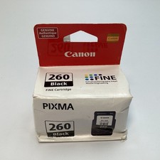 Genuine Canon PG-260 Black FINE Ink Cartridge For PIXMA Printers - New / Sealed picture