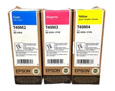Epson F570, F170 Original Epson Ink Pack T49M2, T49M3, T49M4 Expired 2022 picture
