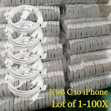 Bulk Lot 20W PD USB C Fast Charger Cable Type C Cord For iPhone 14 13 12 11 8 XR picture