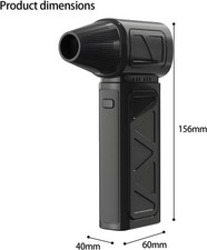 Compressed Air Duster 130000RPM Powerful Electric Air Duster Black NEW picture