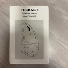 TECKNET TK-MS007 Vertical Ergonomic Wireless Mouse White 4800 DPI Silent Click picture