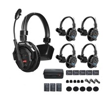 SYNCO XTALK X5 Wireless Intercom Headset System 2.4GHz 1148ft/350m Real-time ... picture