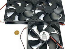 3x GDSTIME Computer Case fan Large 12V 2Pin 120mm 25mm gda blower 1225 12025 G20 picture