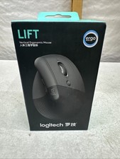 NEW LOGITECH LIFT VERTICAL ERGONOMIC MOUSE COLOR GRAPHITE 910-006466 picture