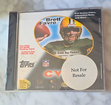 Topps NFL CybrCard Brett Favre Green Bay Packers CD-ROM Sealed picture