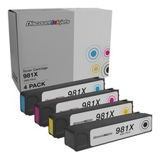 Ink Cartridge Replacements for HP 981X HY (Black, Cyan, Magenta, Yellow) picture