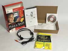 AOL's Point & Speak Speech Recognition |Dragon Systems headset software dummies picture