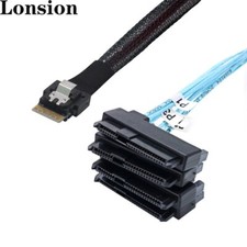 PCIE Slimline SAS 4.0 38pin SFF-8654 4i to SFF-8482 server cable, high-speed picture